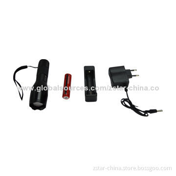 Rechargeable 10W Cree White T6 LED Flashlight, OEM Orders Welcomed